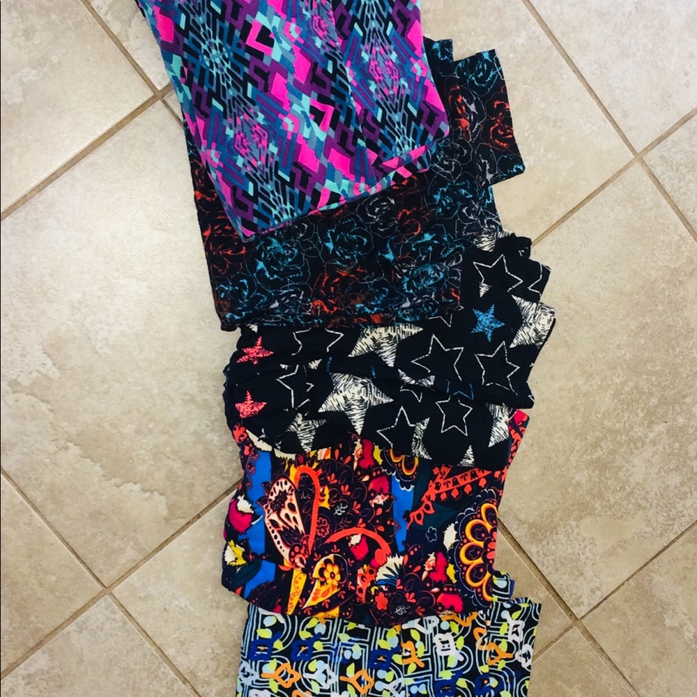 Lularoe tall and curvy leggings 5 pair